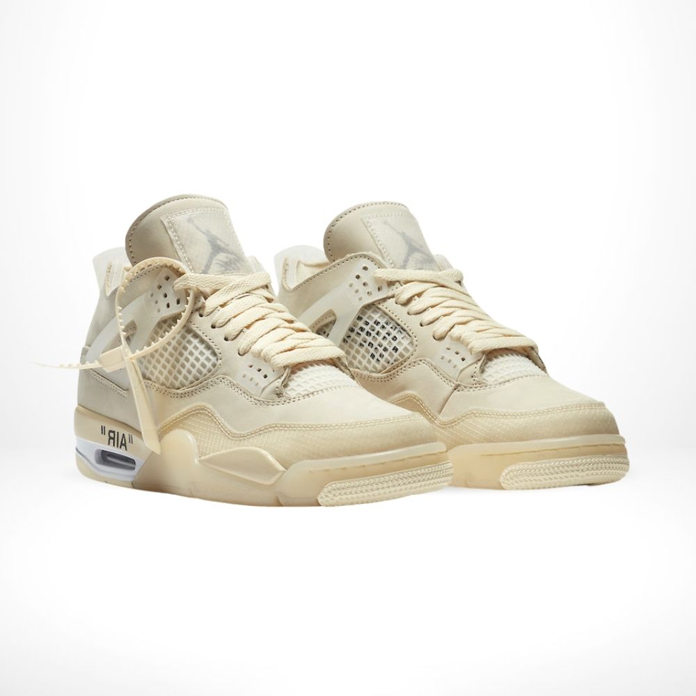 Air Jordan 4 Retro SP x Off-White in Sail - product image from the listing.
