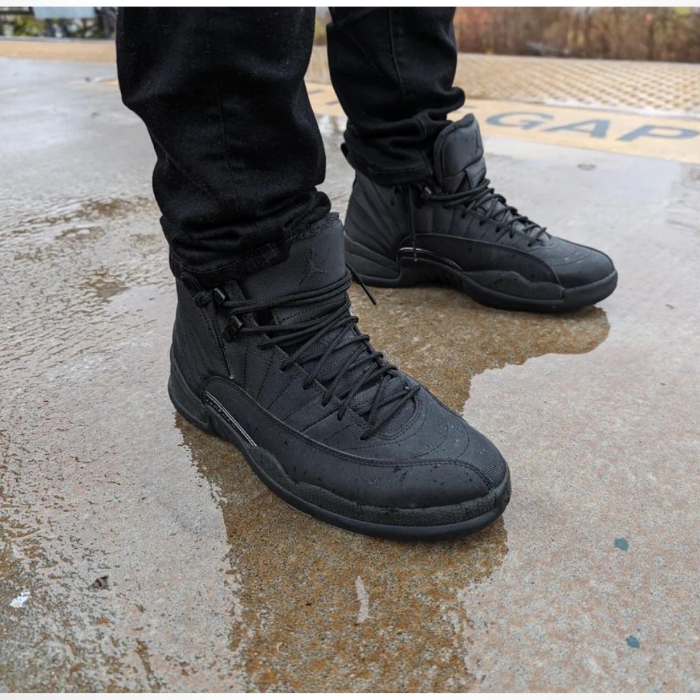 Air Jordan 12 Retro Winterized Triple in Black - product image from the listing.