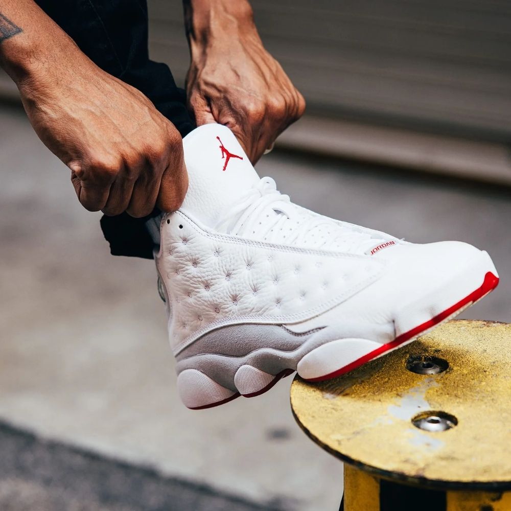 Air Jordan 13 Retro in White Wolf Grey - product image from the listing.