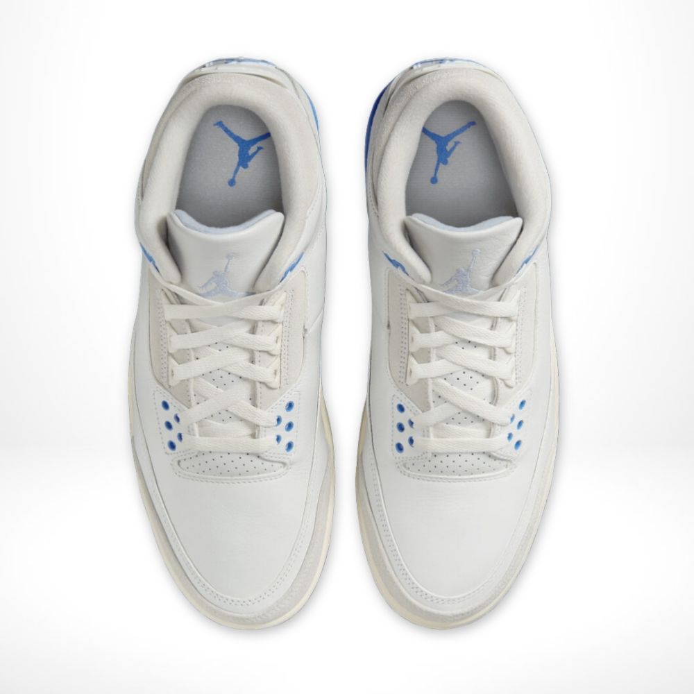 Air Jordan 3 Retro Lucky Shorts Hydrogen in Blue - product image from the listing.