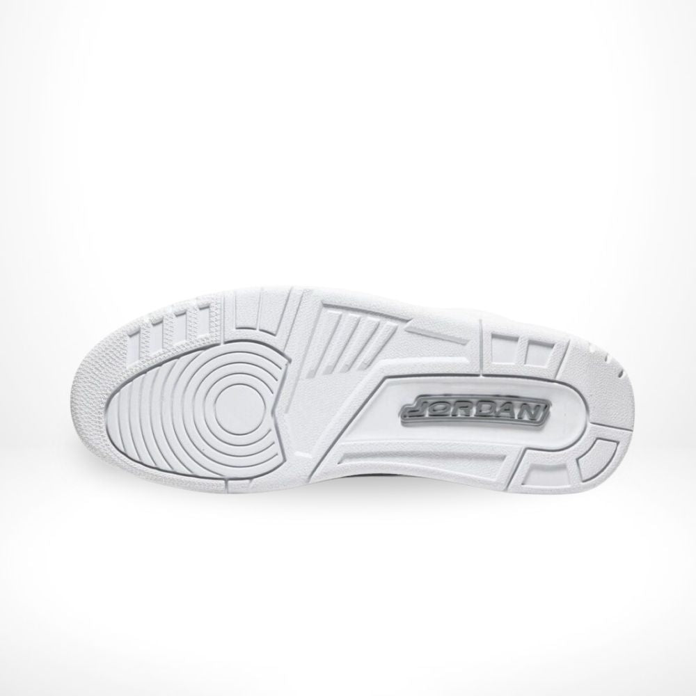Air Jordan 3 Retro Pure Money in White - product image from the listing.