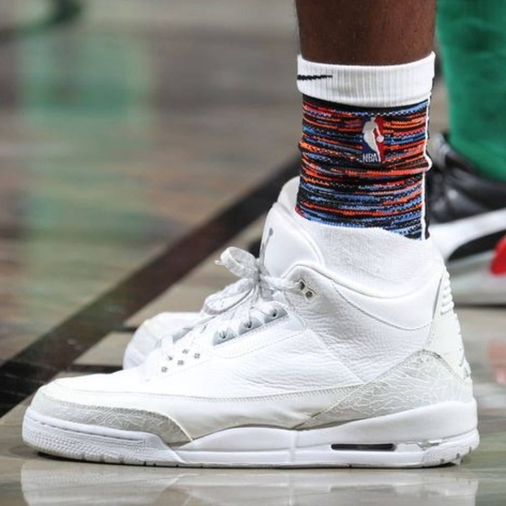 Air Jordan 3 Retro Pure Money in White - product image from the listing.