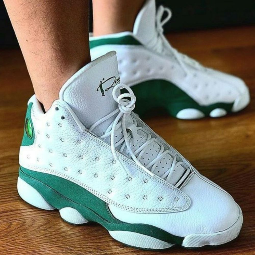 Air Jordan 13 Retro GS Sail Pine in Green - product image from the listing.