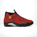 Air Jordan 14 Retro Ferrari Challenge in Red Black - product image from the listing.
