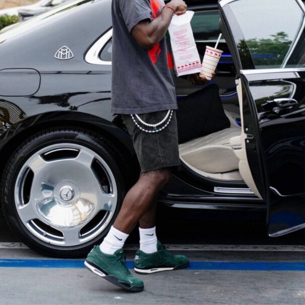 Air Jordan 4 RM x Nigel Sylvester Pro in Green - product image from the listing.
