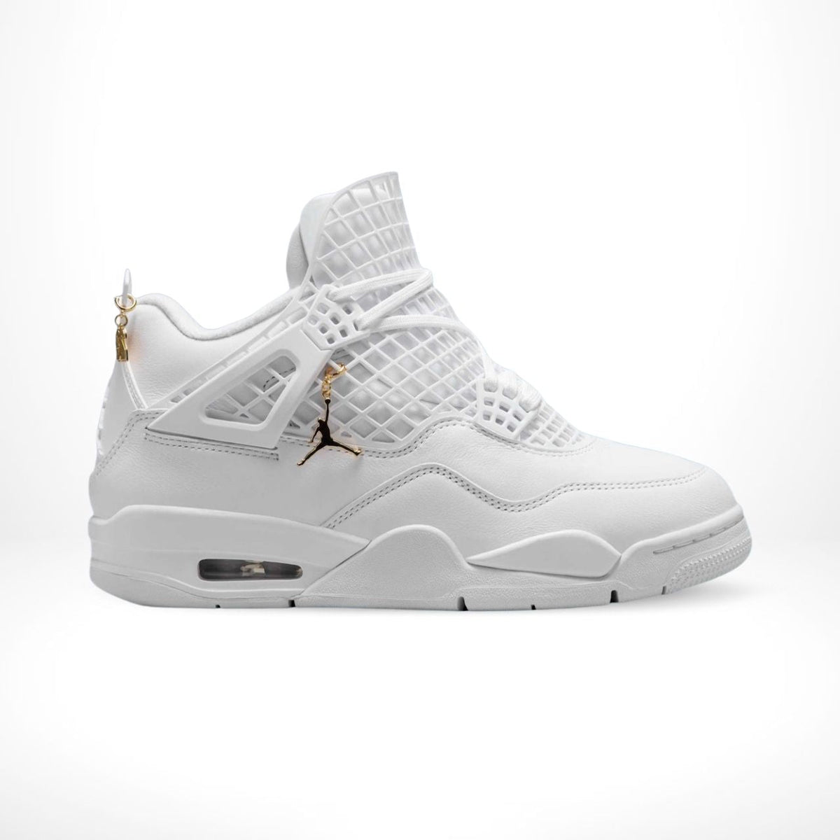 Air Jordan 4 Retro Net in White - product image from the listing.