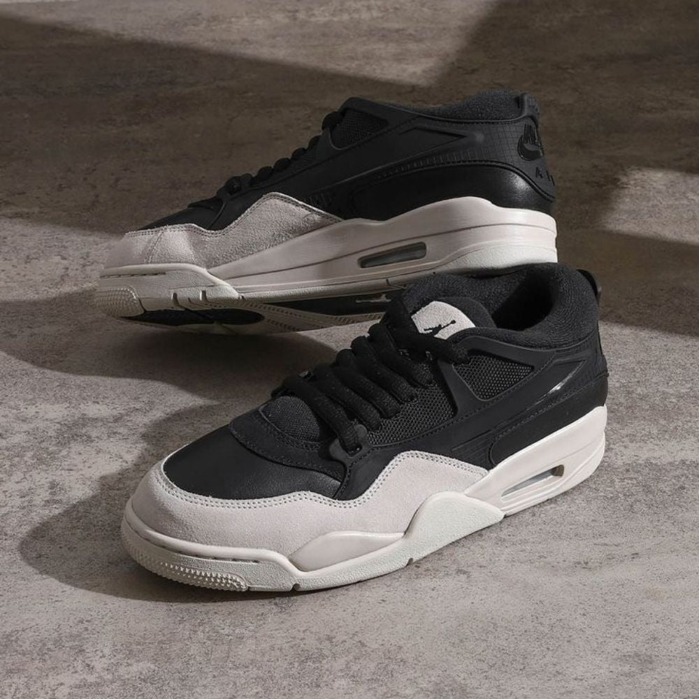 Air Jordan 4 x Nigel Sylvester RM in Black Light Bone - product image from the listing.