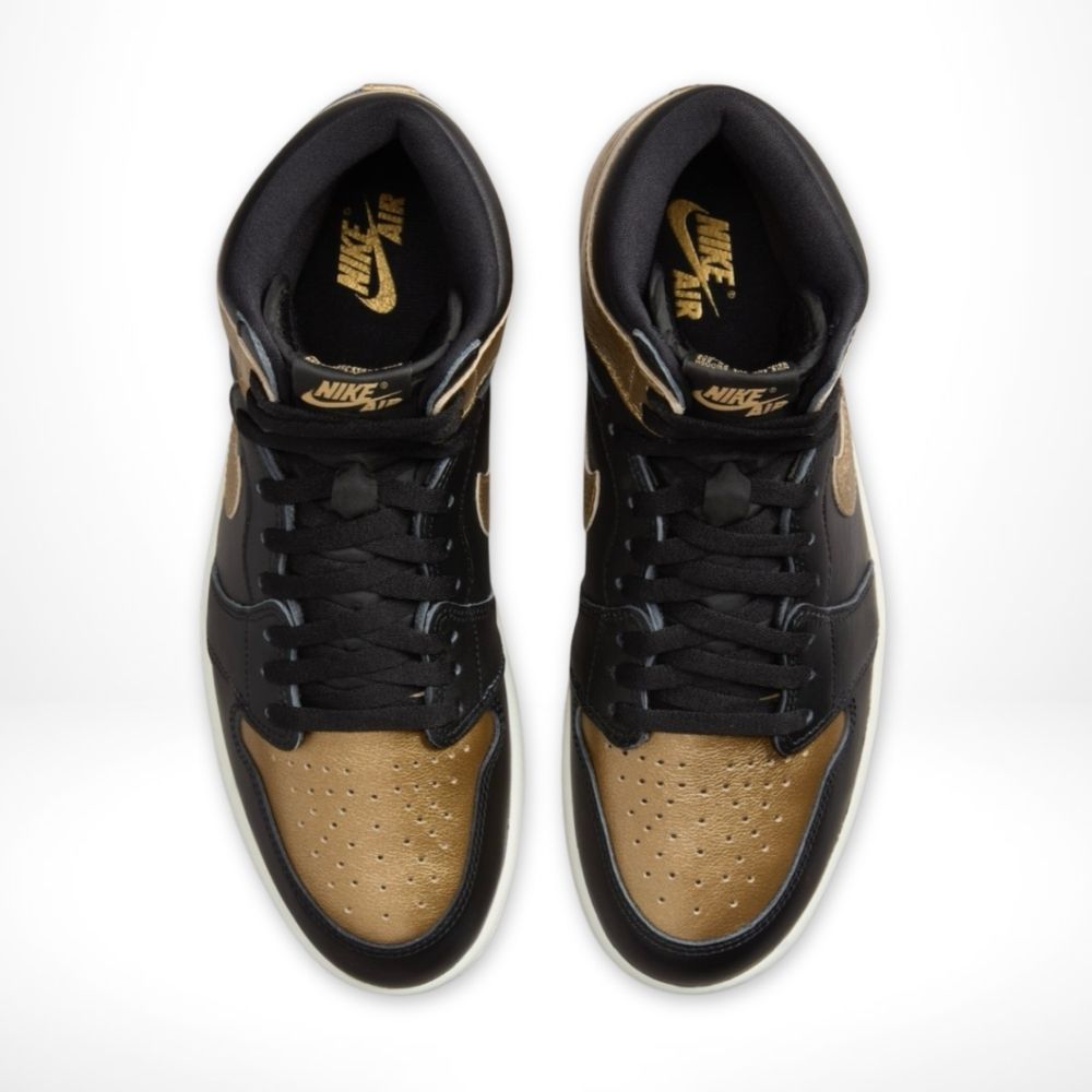 Air Jordan 1 Retro High OG in Metallic Gold Black - product image from the listing.