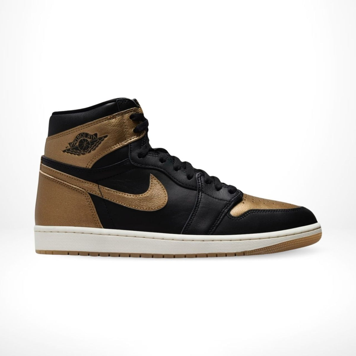 Air Jordan 1 Retro High OG in Metallic Gold Black - product image from the listing.