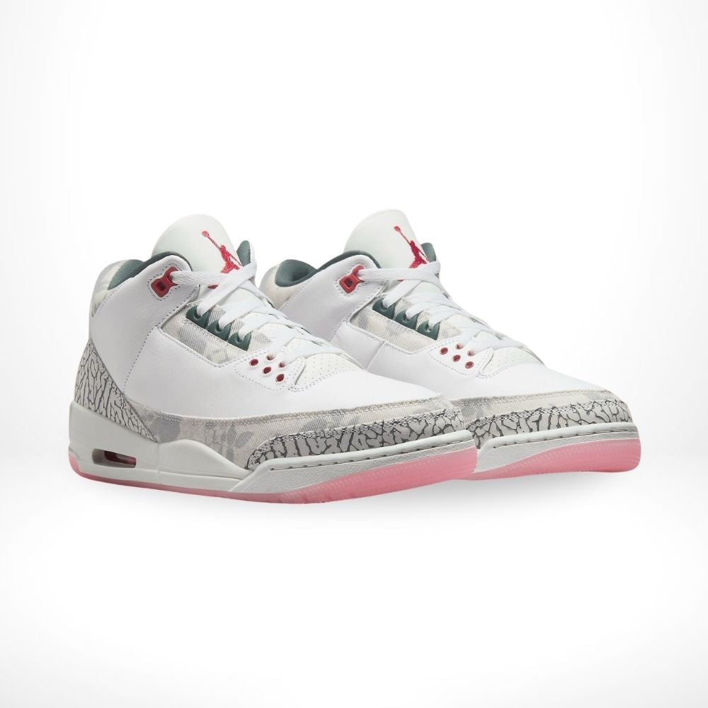 Air Jordan 3 Retro Wings in White Pink - product image from the listing.