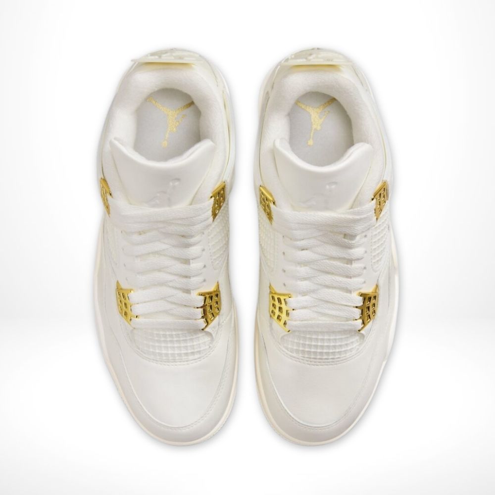 Air Jordan 4 in Sail Metallic Gold - product image from the listing.