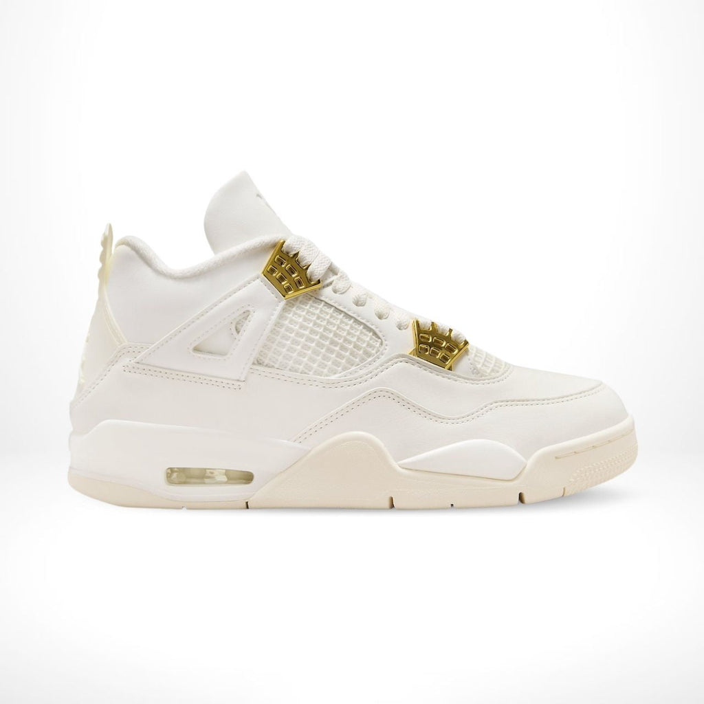 Air Jordan 4 in Sail Metallic Gold - product image from the listing.