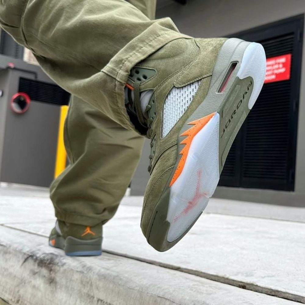 Olive - Air Jordan 5 Retro 2024 - product image from the listing.