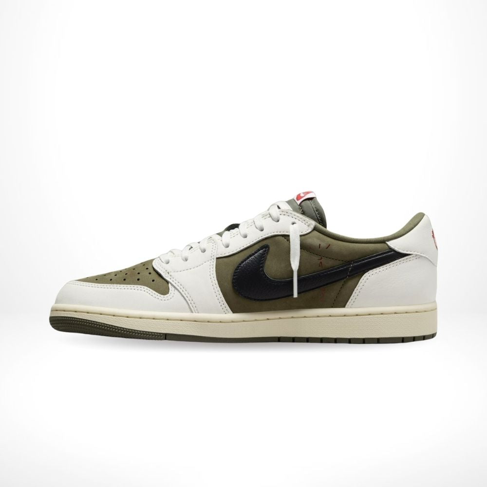 Air Jordan 1 Retro Low OG SP x Travis Scott Medium in Olive - product image from the listing.