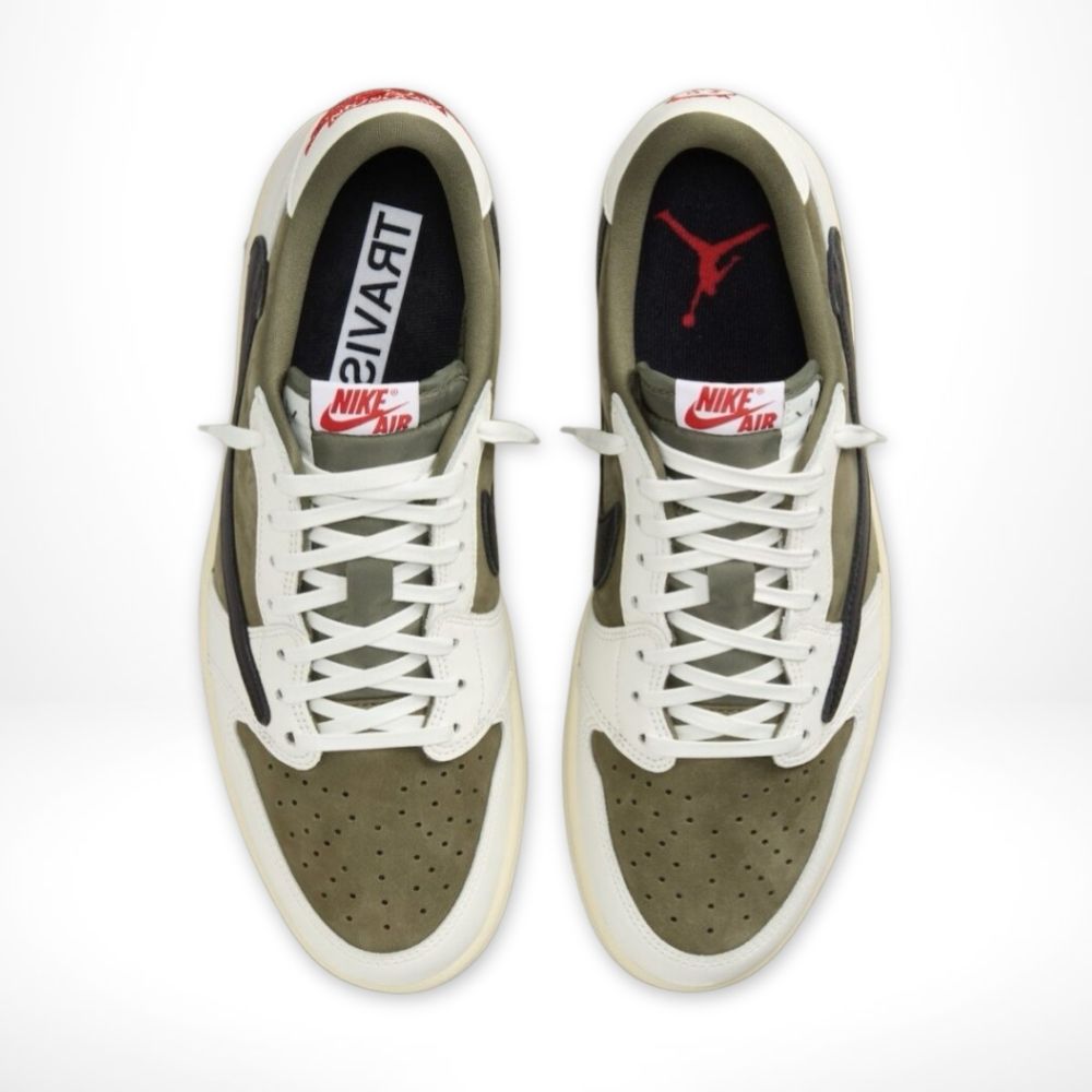 Air Jordan 1 Retro Low OG SP x Travis Scott Medium in Olive - product image from the listing.