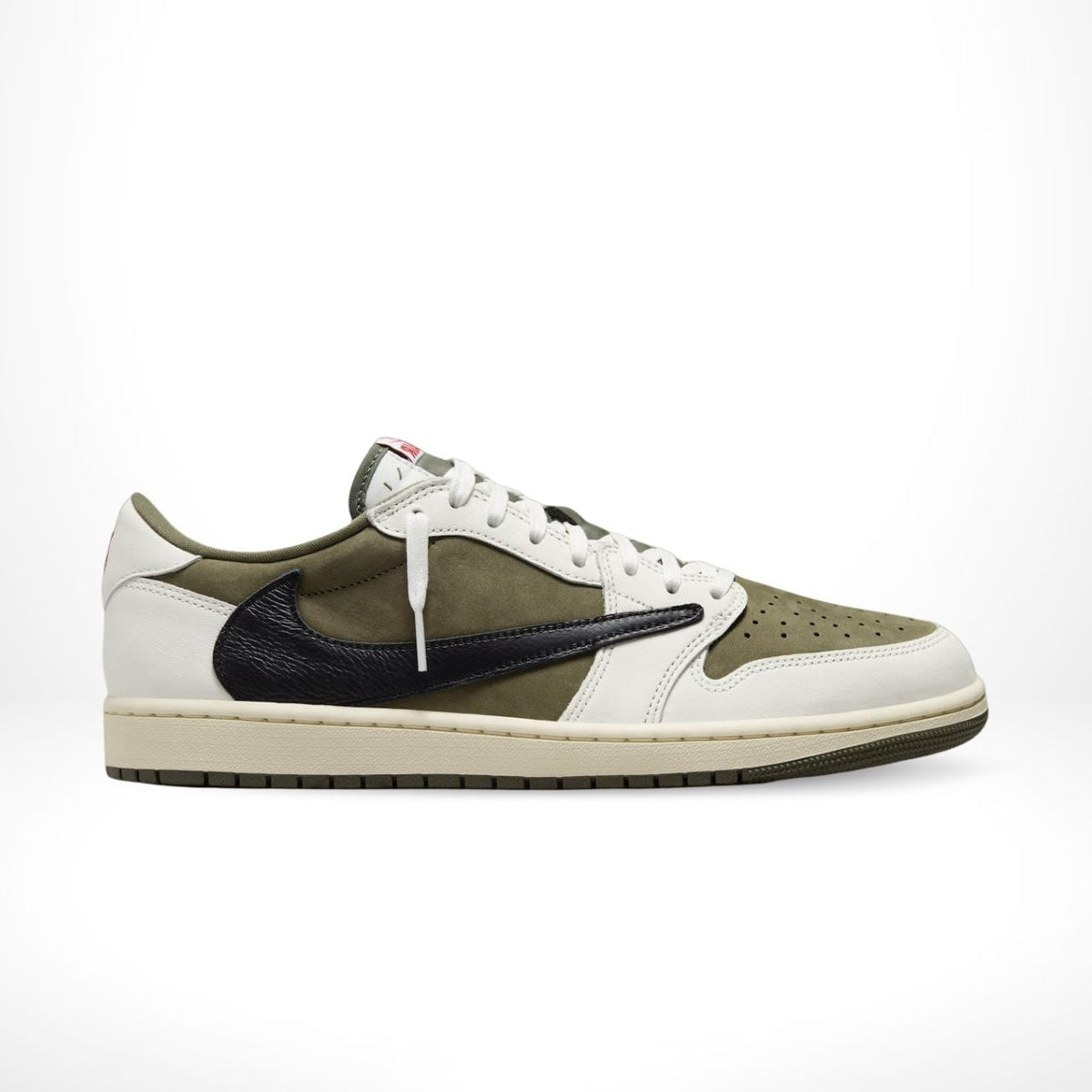 Air Jordan 1 Retro Low OG SP x Travis Scott Medium in Olive - product image from the listing.