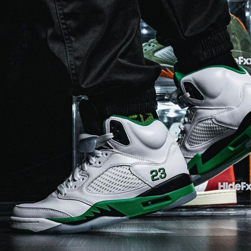 Air Jordan 5 Retro Lucky in Green - product image from the listing.