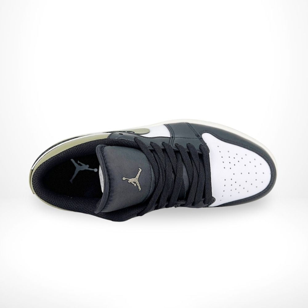 Air Jordan 1 Low Black Toe Medium in Olive - product image from the listing.