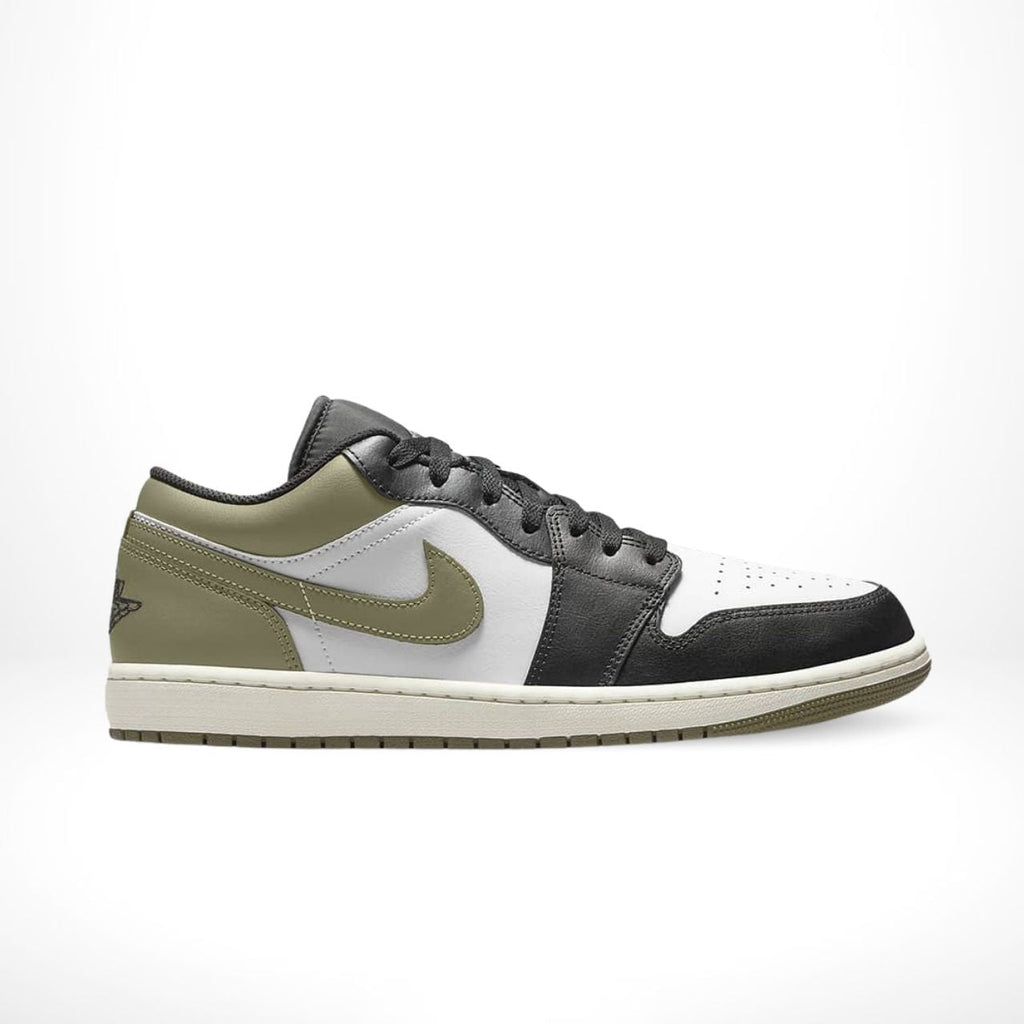 Air Jordan 1 Low Black Toe Medium in Olive - product image from the listing.