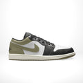 Air Jordan 1 Low Black Toe Medium in Olive - product image from the listing.