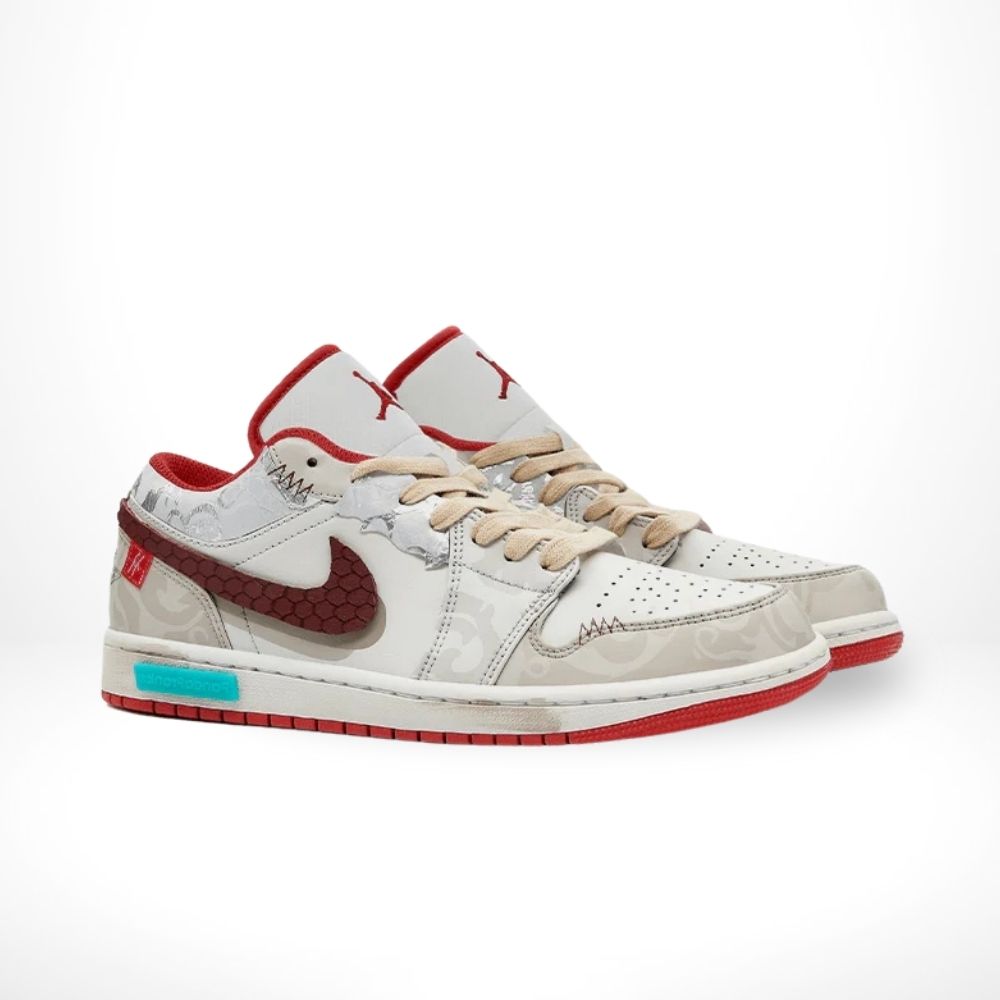 CNY Joyful Spring White Custom - Air Jordan 1 Low - product image from the listing.