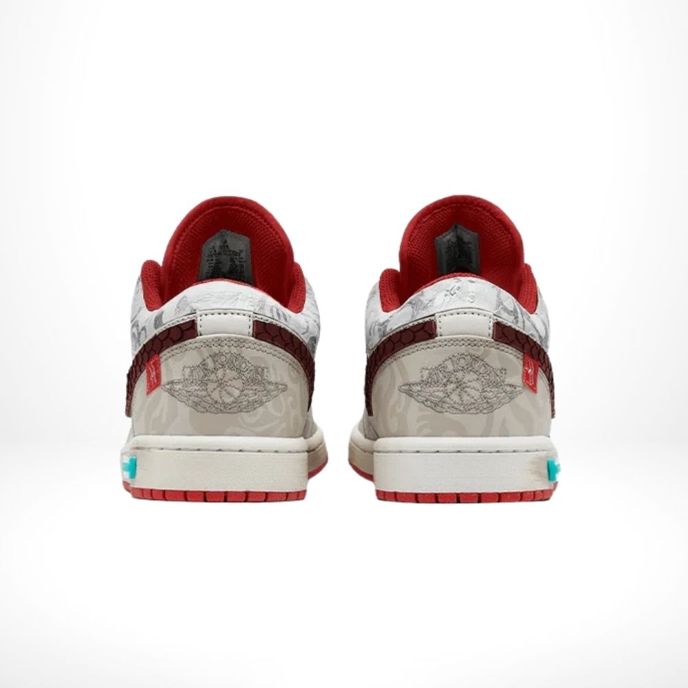 CNY Joyful Spring White Custom - Air Jordan 1 Low - product image from the listing.
