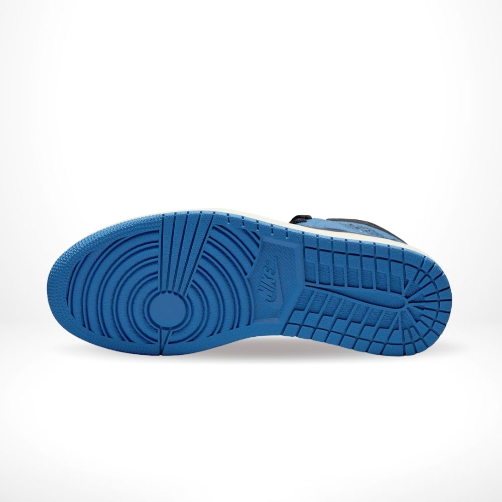 Air Jordan 1 High OG x Travis Scott x Fragment Military in Blue - product image from the listing.