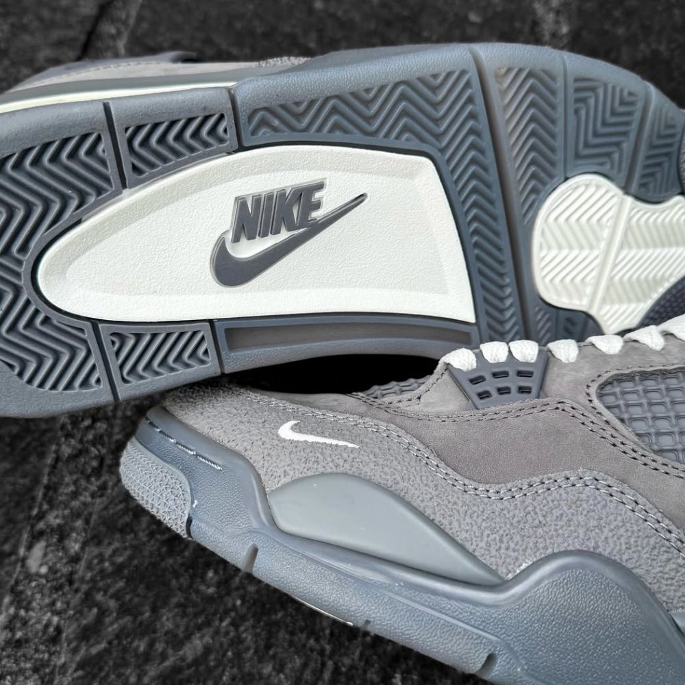 Air Jordan 4 X Nigel Sylvester Brick By Brick in Grey - product image from the listing.