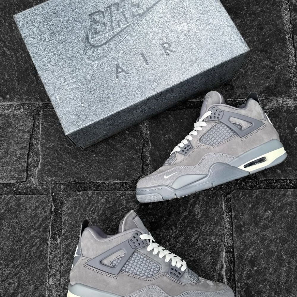 Air Jordan 4 X Nigel Sylvester Brick By Brick in Grey - product image from the listing.