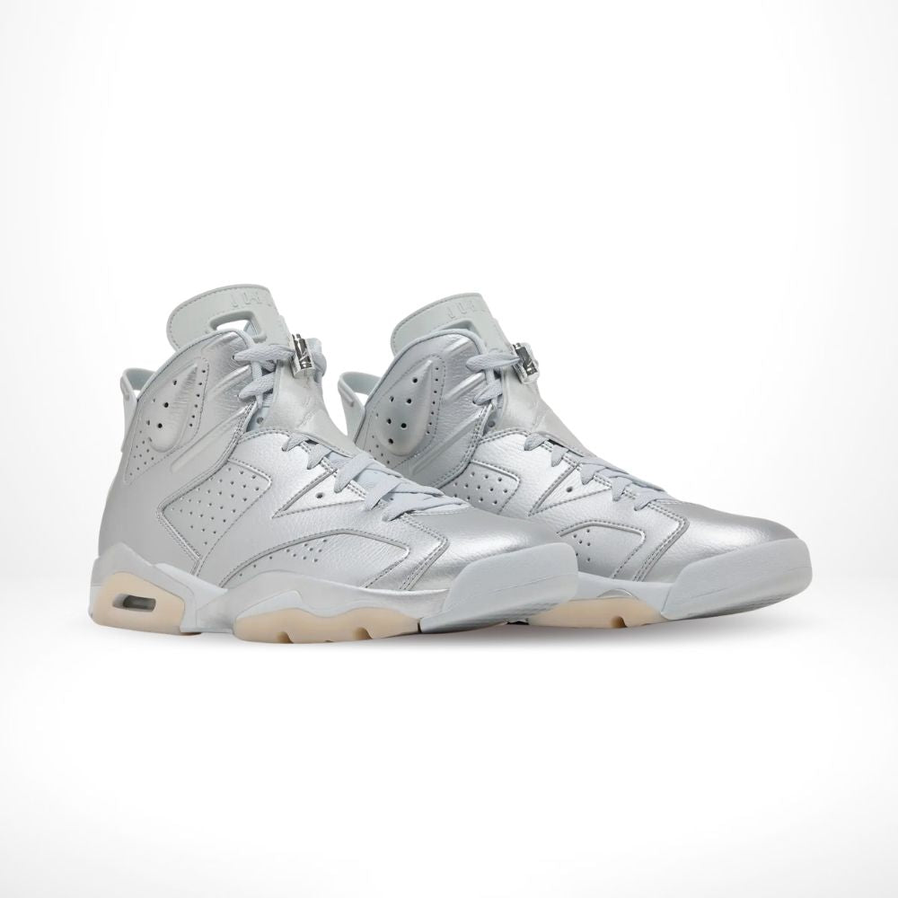 Air Jordan 6 Retro x Paris Saint Germain in Silver - product image from the listing.