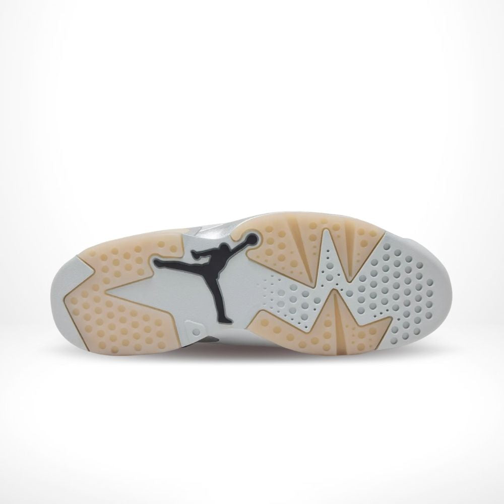 Air Jordan 6 Retro x Paris Saint Germain in Silver - product image from the listing.