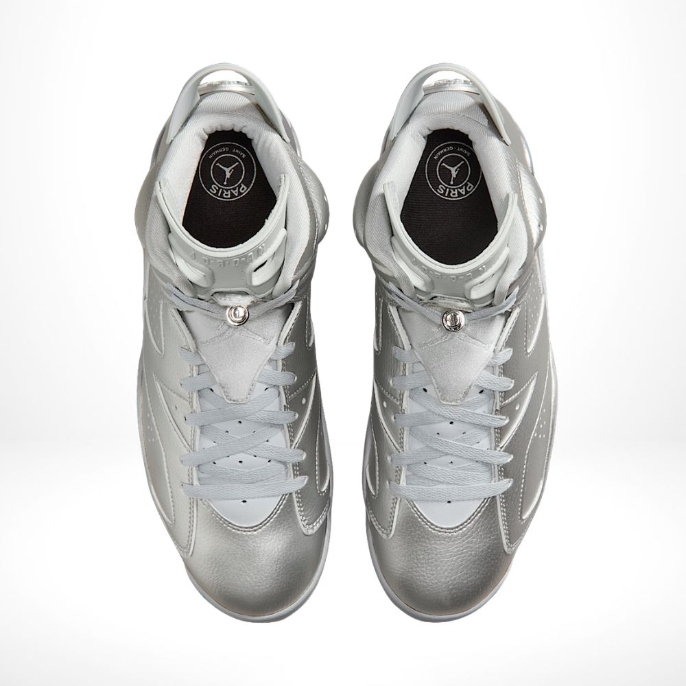 Air Jordan 6 Retro x Paris Saint Germain in Silver - product image from the listing.