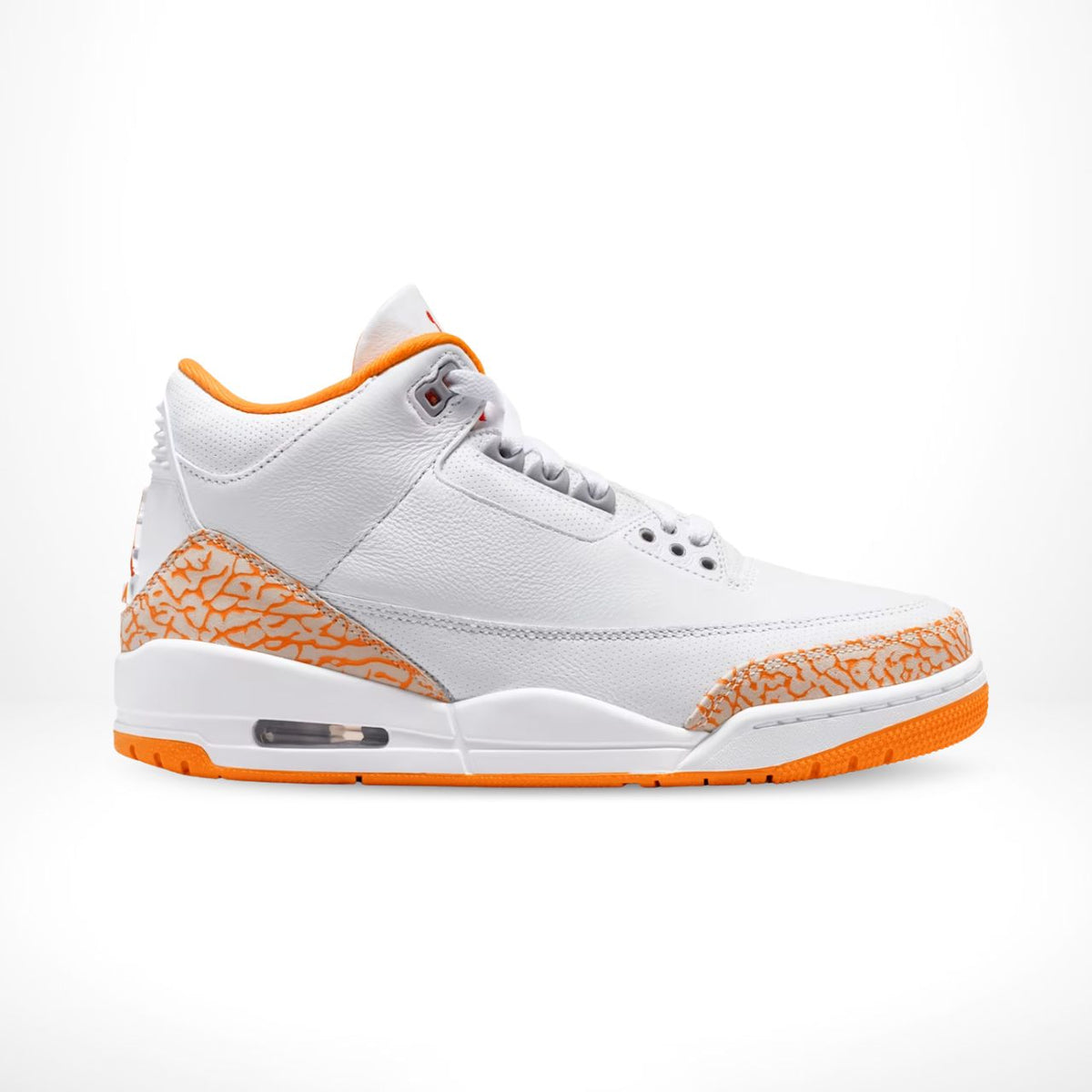 Air Jordan 3 Orange Citrus in White - product image from the listing.