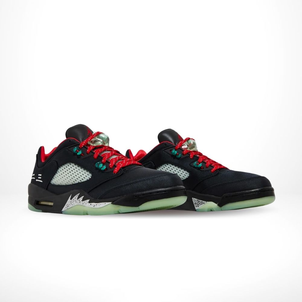 Air Jordan 5 Retro Low x CLOT in Jade Black - product image from the listing.