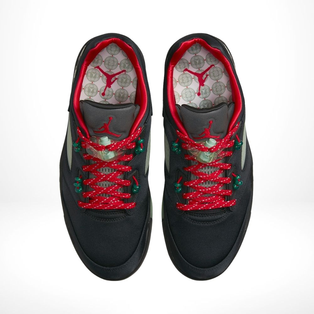 Air Jordan 5 Retro Low x CLOT in Jade Black - product image from the listing.