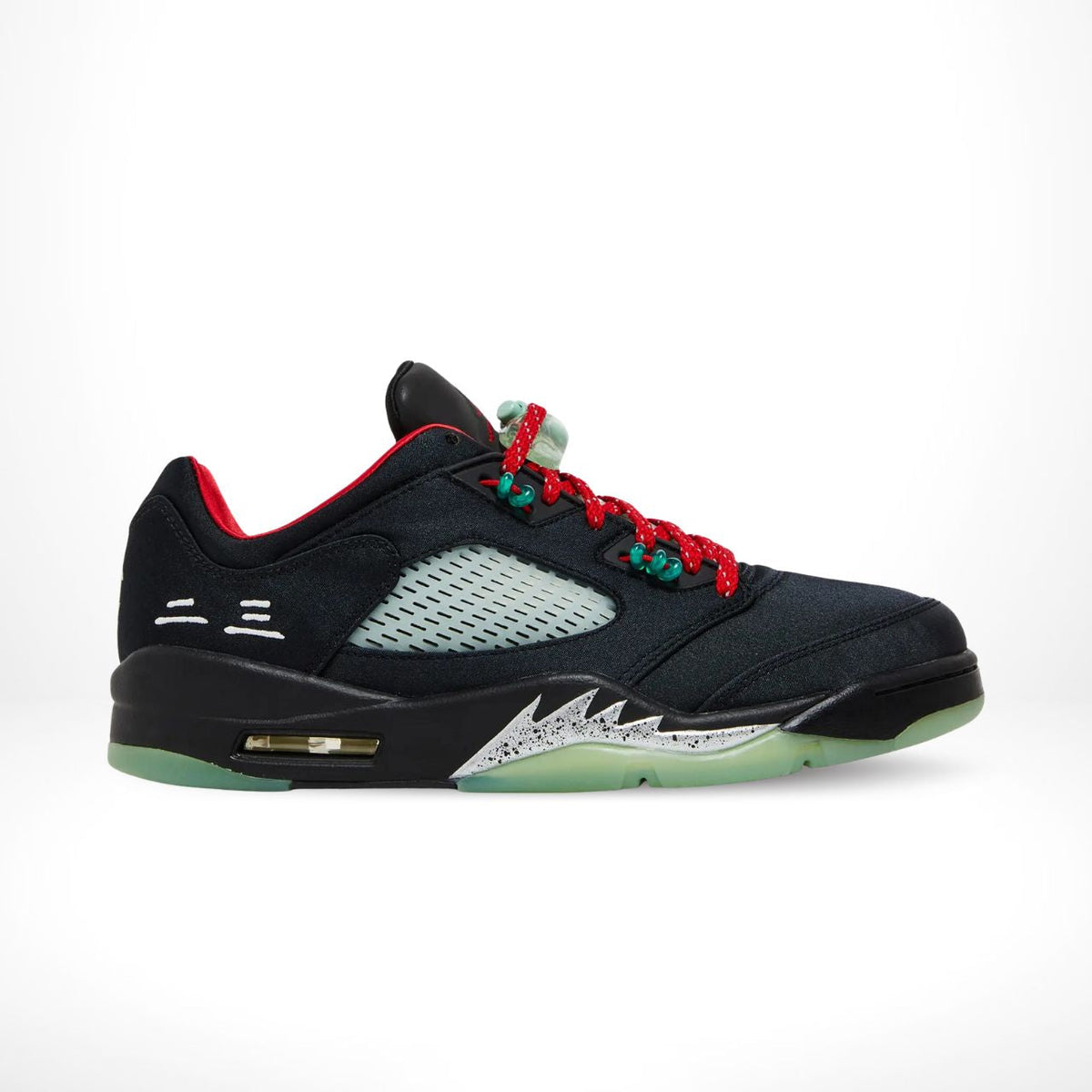 Air Jordan 5 Retro Low x CLOT in Jade Black - product image from the listing.