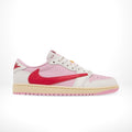 Air Jordan 1 Retro Low OG x Travis Scott Sail Tropical in Pink - product image from the listing.