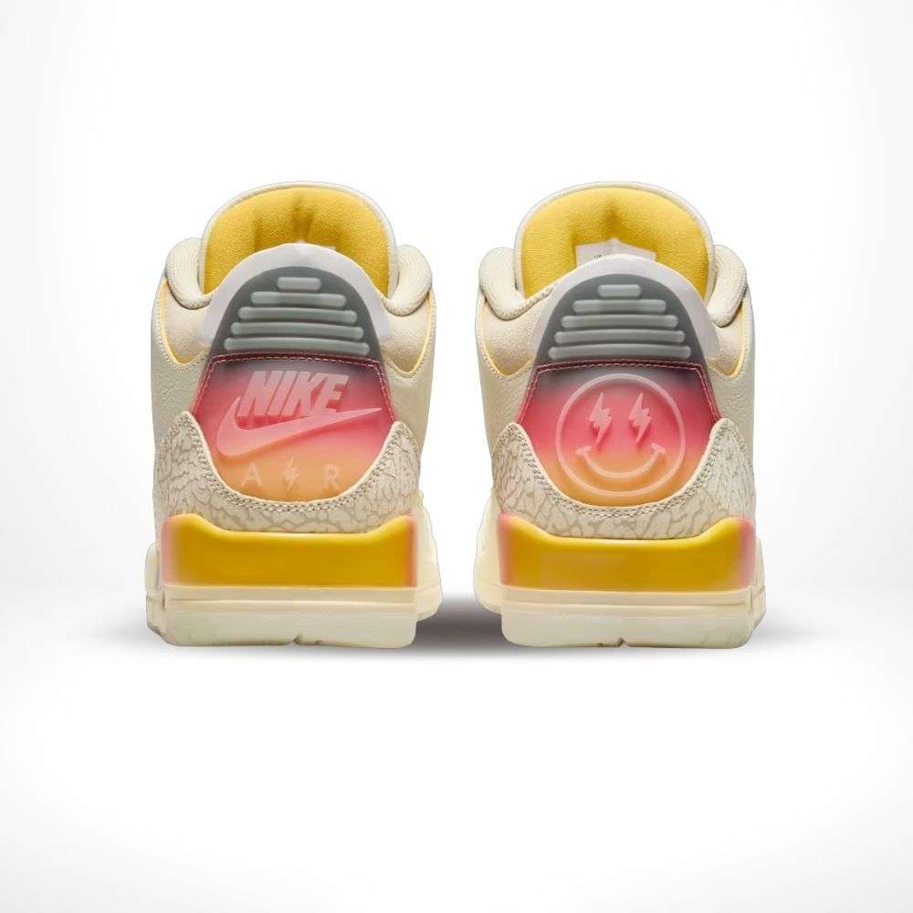 x J Balvin Sunset - Air Jordan 3 - product image from the listing.