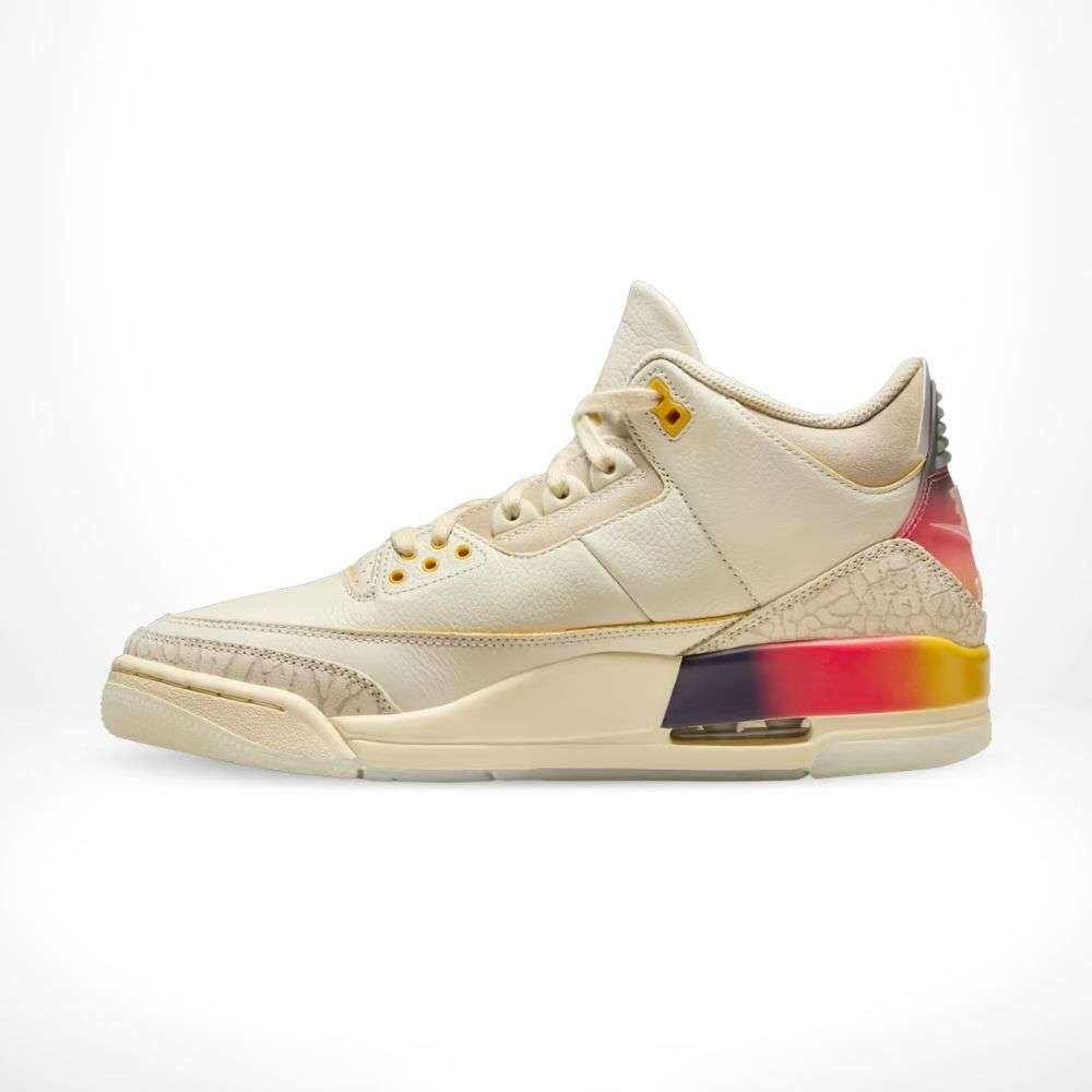 x J Balvin Sunset - Air Jordan 3 - product image from the listing.