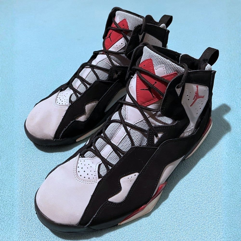 Air Jordan True Flight in Black Red Grey - product image from the listing.