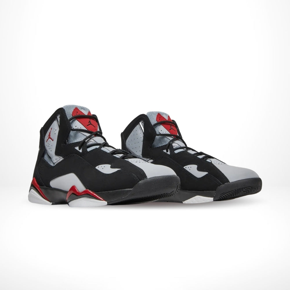 Air Jordan True Flight in Black Red Grey - product image from the listing.