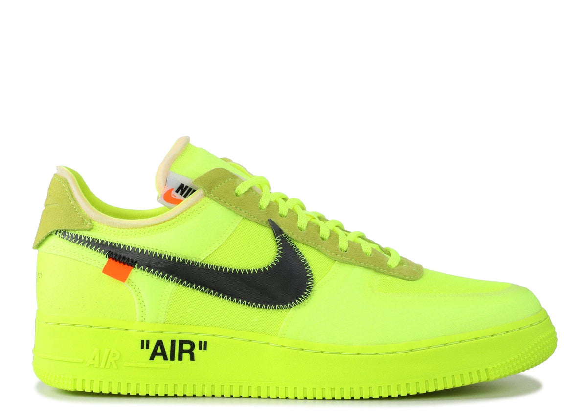 Nike Off-White x Air Force 1 Low 'Volt' Sneaker - product image from the listing.