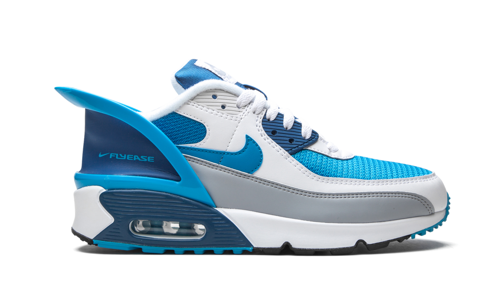 "Laser Blue" Air Max 90 FlyEase GS CV0526 103 - product image from the listing.