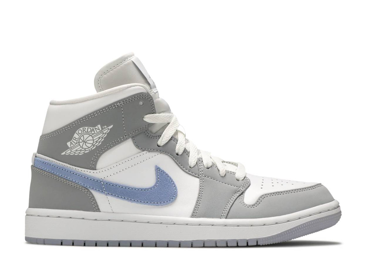 Jordan 1 Mid - Wolf Grey - product photo shown in the listing for this item.