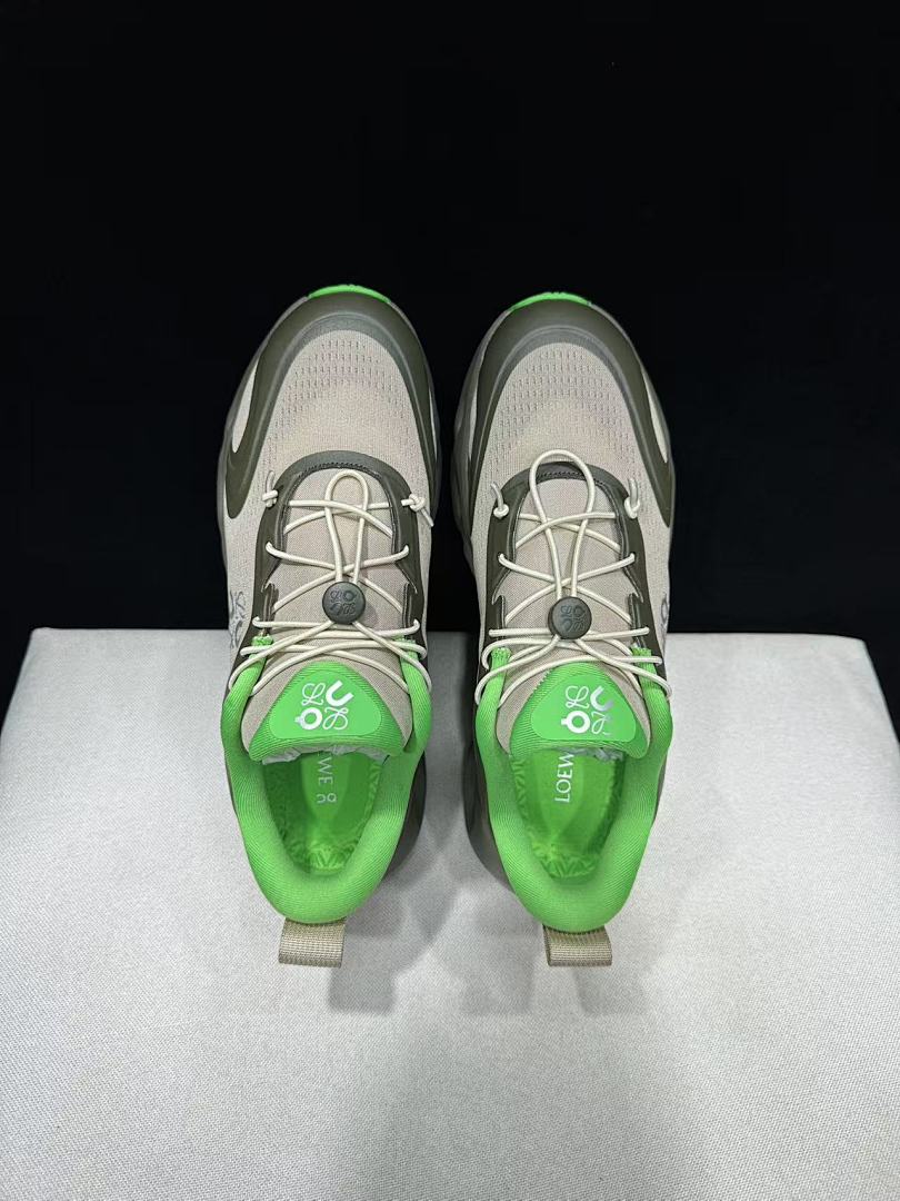 On x LOEWE Cloudventure 3.0 Sneakers in Military in Green - product image from the listing.