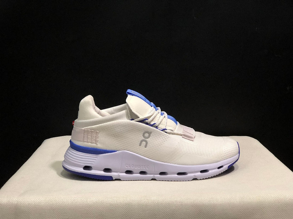 On Cloudnova 1 Sneakers, in White and Blue - product image from the listing.