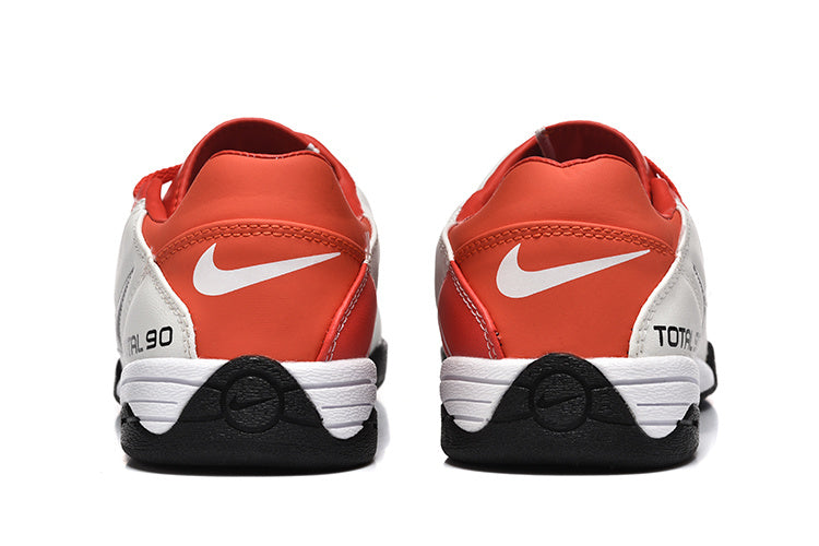 Nike Total 90 Indoor Soccer Shoes in White and Red - product image from the listing.