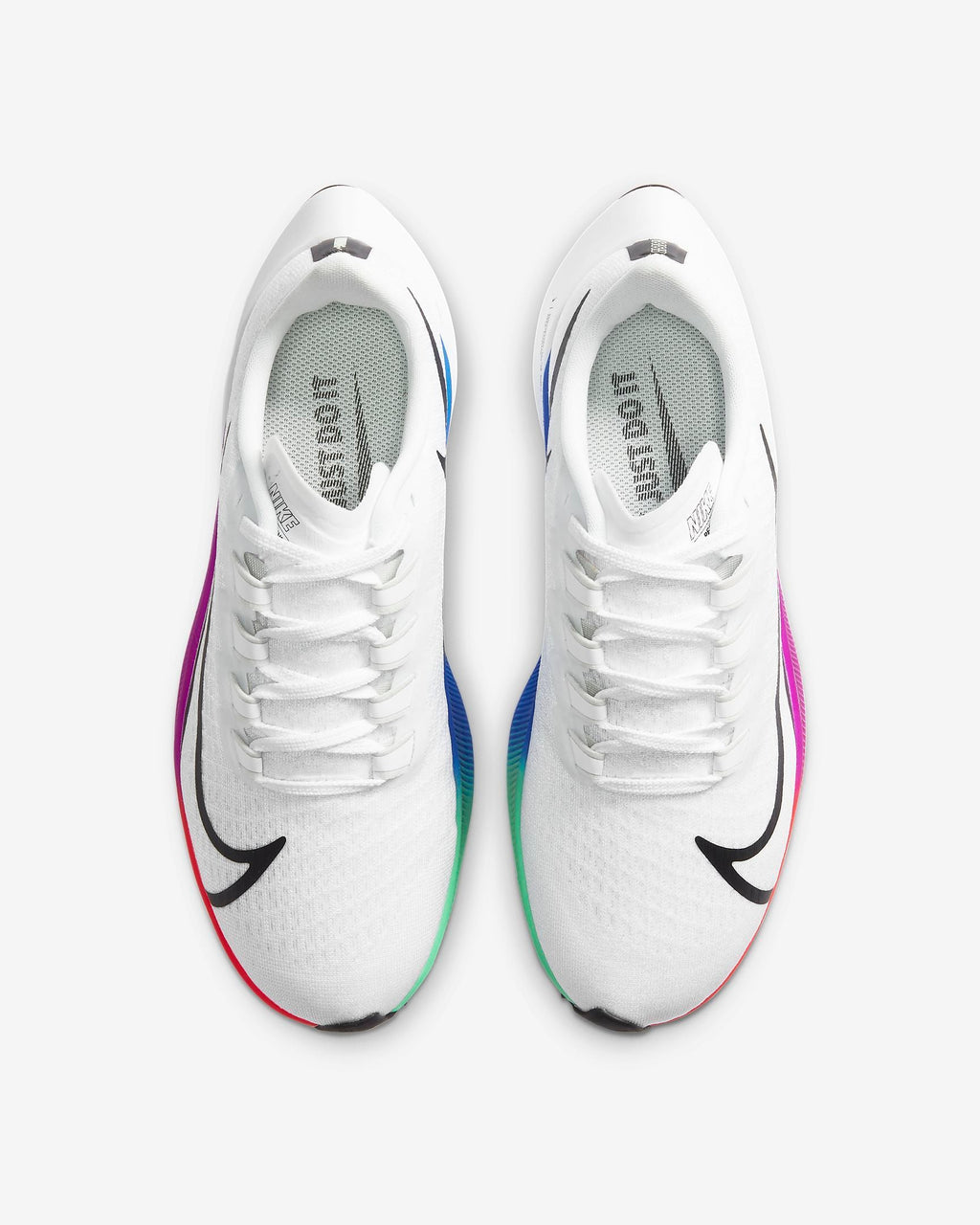 Nike Air Zoom Pegasus 37 Running Shoes in White BQ9646-103 - product image from the listing.