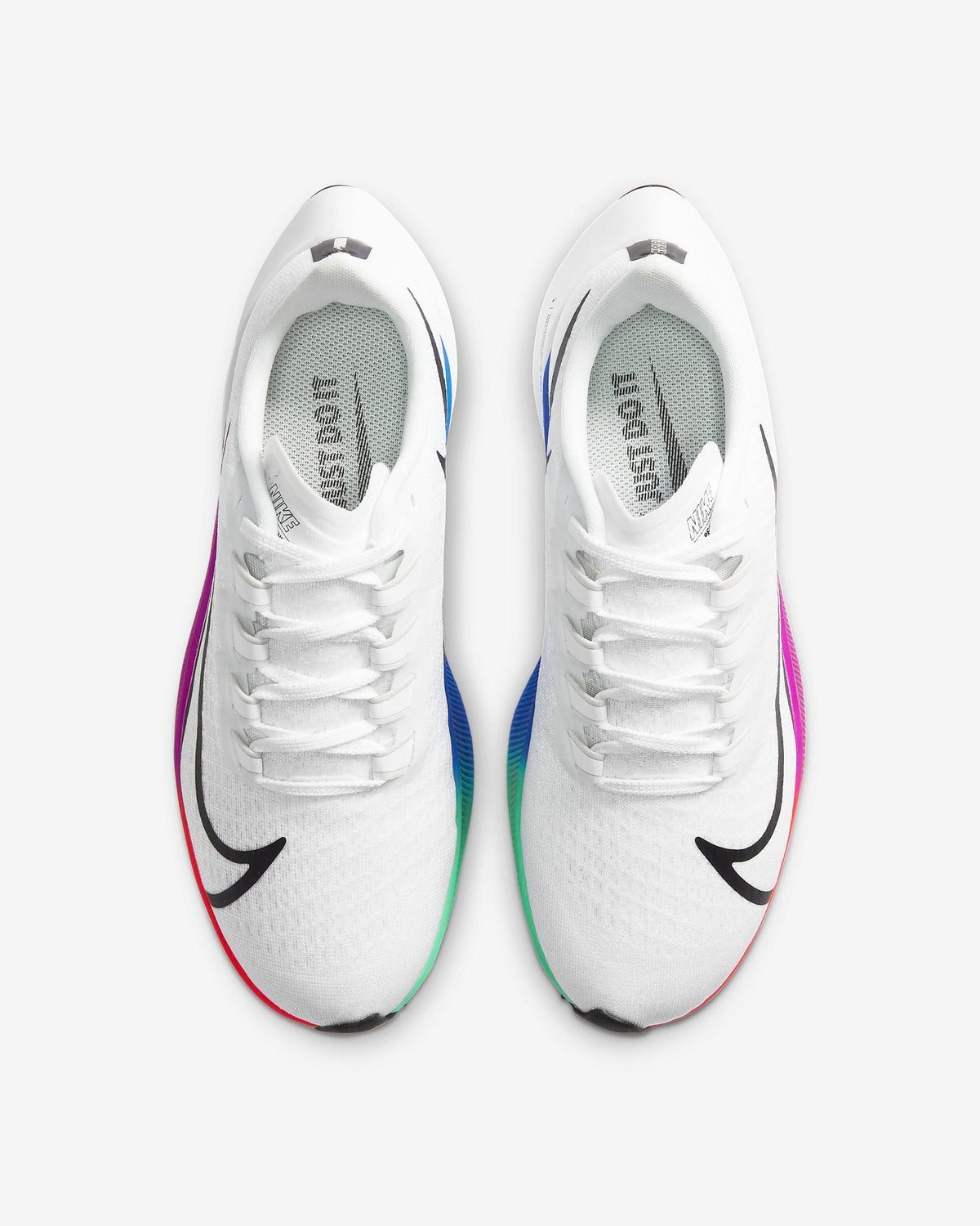 Nike Air Zoom Pegasus 37 Running Shoes in White BQ9646-103 - product image from the listing.