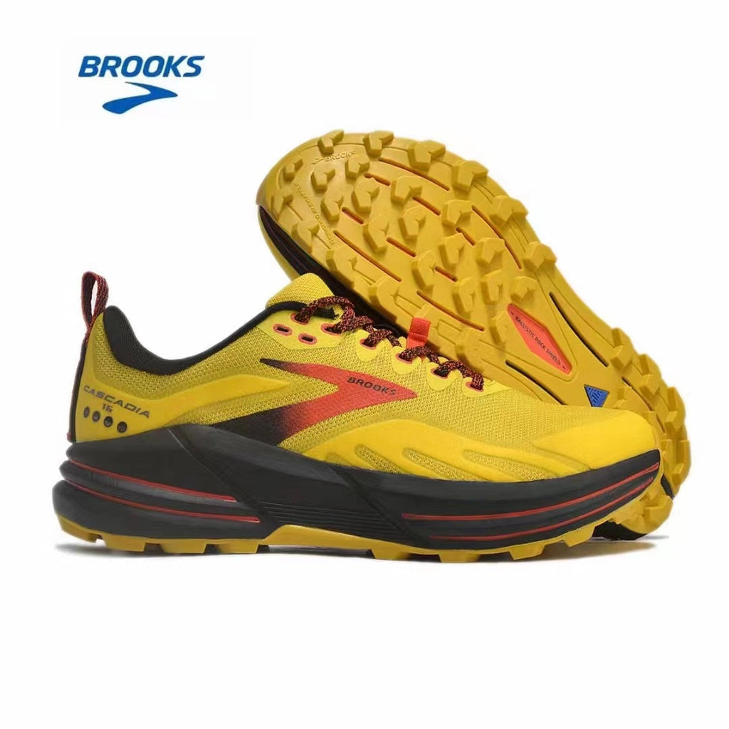 Yellow Brooks Cascadia 16 Trail Running Shoes - product image from the listing.